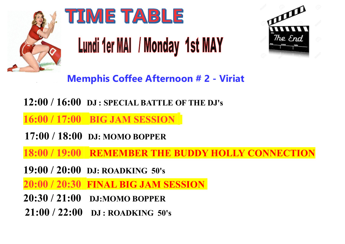 time table lundi
